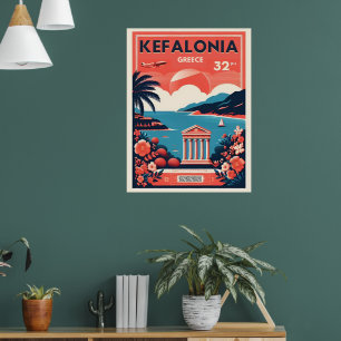  Kefalonia Griekenland Reissouvenirs Poster