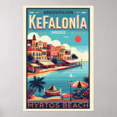 Kefalonia Griekenland Reissouvenirs Poster (Voorkant)