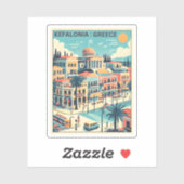  Kefalonia Griekenland Reissouvenirs Sticker (Vel)