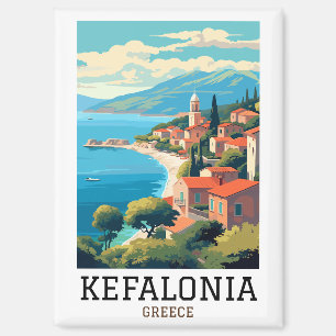 Kefalonia Griekenland Retro Reizen Magneet