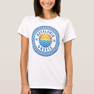 Kefalonia, Griekenland - Zonneschijn en Zee Vrouwe T-shirt