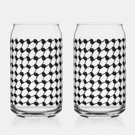 Kefeyeh Design kan glas set (Voorkant)