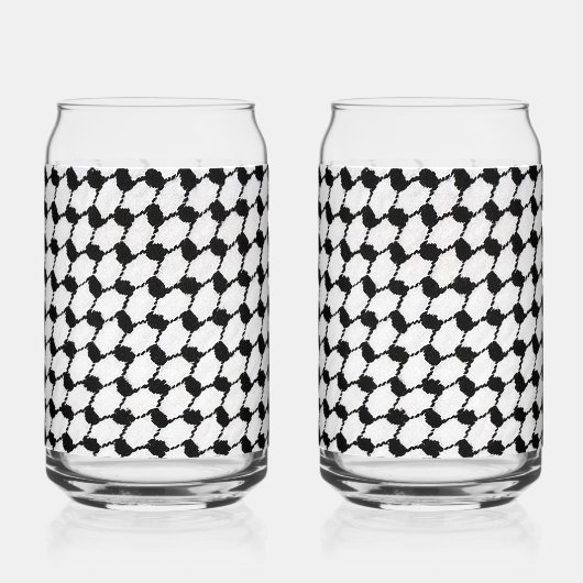 Kefeyeh Design kan glas set (Achterkant)