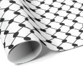 Keffiyeh ontwerp Free Palestine Inpakpapier (Rol Hoek)