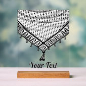 Keffiyeh Palestijnse sjaal Traditionele stof Acryl Bord (Neutraal)