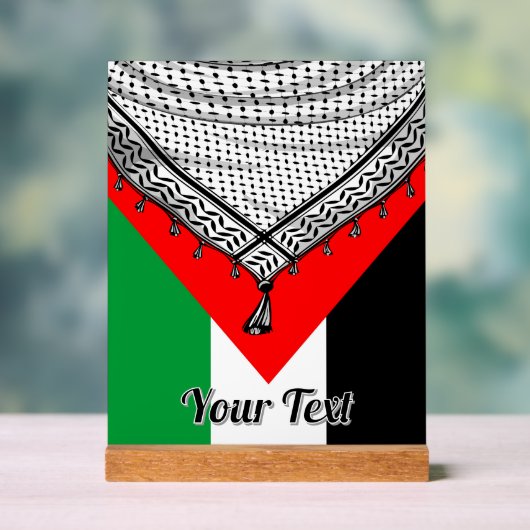 Keffiyeh Palestijnse sjaal Traditionele stof Acryl Bord (Neutraal)