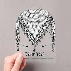 Keffiyeh Palestijnse sjaal Traditionele stof Acryl Uitnodigingen
