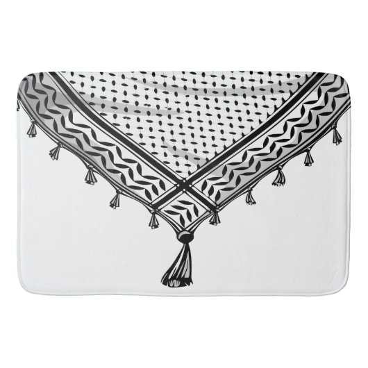 Keffiyeh Palestijnse sjaal Traditionele stof Badmat (Voorkant)