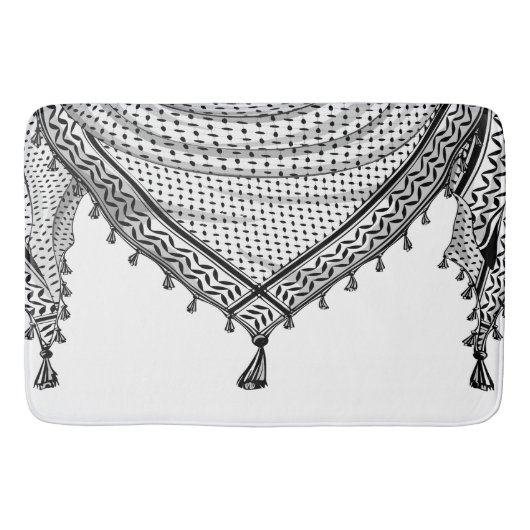 Keffiyeh Palestijnse sjaal Traditionele stof Badmat (Voorkant)