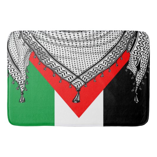 Keffiyeh Palestijnse sjaal Traditionele stof Badmat (Voorkant)