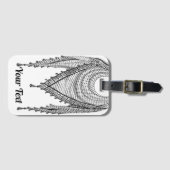 Keffiyeh Palestijnse sjaal Traditionele stof Bagagelabel (Voorkant (horizontaal))