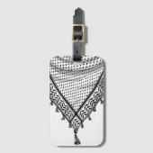 Keffiyeh Palestijnse sjaal Traditionele stof Bagagelabel (Voorkant (verticaal))