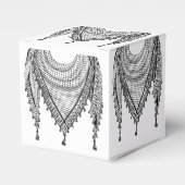 Keffiyeh Palestijnse sjaal Traditionele stof Bedankdoosjes (Voorkant Zijde)