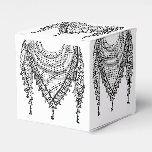 Keffiyeh Palestijnse sjaal Traditionele stof Bedankdoosjes (Voorkant Zijde)