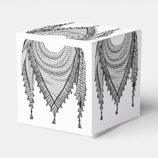 Keffiyeh Palestijnse sjaal Traditionele stof Bedankdoosjes (Achterkant)
