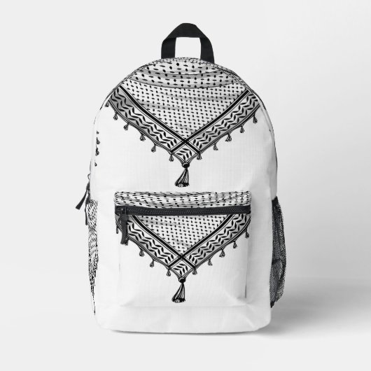 Keffiyeh Palestijnse sjaal Traditionele stof Bedrukte Rugzak (Voorkant)
