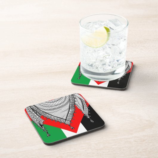 Keffiyeh Palestijnse sjaal Traditionele stof Bier Onderzetter (Rechterzijde)