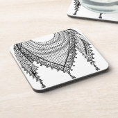 Keffiyeh Palestijnse sjaal Traditionele stof Bier Onderzetter (Linkerzijde)