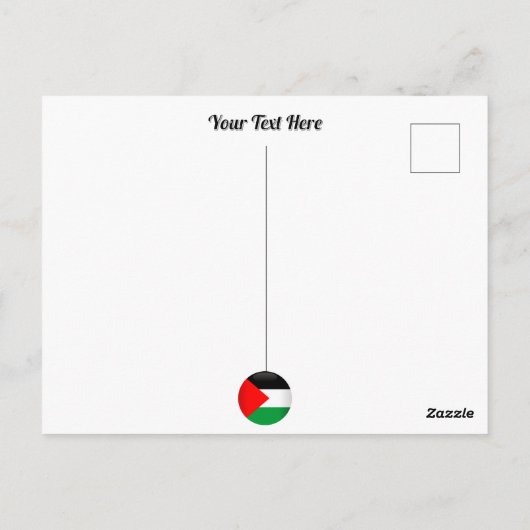 Keffiyeh Palestijnse sjaal Traditionele stof Briefkaart (Achterkant)