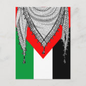 Keffiyeh Palestijnse sjaal Traditionele stof Briefkaart (Voorkant)
