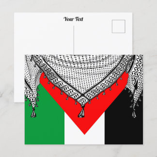 Keffiyeh Palestijnse sjaal Traditionele stof Briefkaart