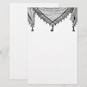 Keffiyeh Palestijnse sjaal Traditionele stof Briefpapier (Voorkant / Achterkant)