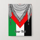 Keffiyeh Palestijnse sjaal Traditionele stof Button (Voorkant)