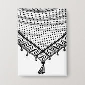 Keffiyeh Palestijnse sjaal Traditionele stof Button (Voorkant)