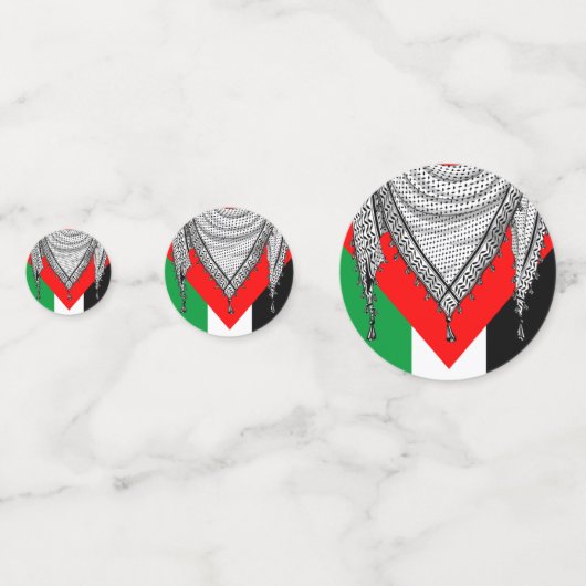 Keffiyeh Palestijnse sjaal Traditionele stof Confetti (Voorkanten)