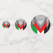 Keffiyeh Palestijnse sjaal Traditionele stof Confetti (Achterkanten)