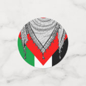 Keffiyeh Palestijnse sjaal Traditionele stof Confetti (Kleine voorkant)