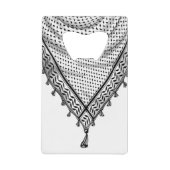 Keffiyeh Palestijnse sjaal Traditionele stof Creditkaart Flessenopener (Voorkant)
