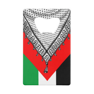 Keffiyeh Palestijnse sjaal Traditionele stof Creditkaart Flessenopener