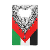 Keffiyeh Palestijnse sjaal Traditionele stof Creditkaart Flessenopener (Achterkant)