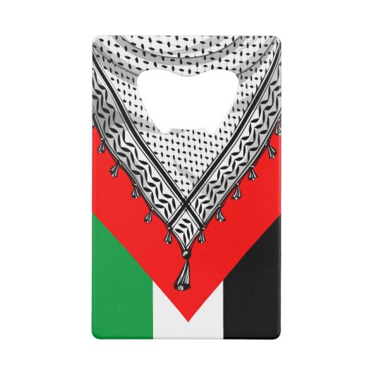 Keffiyeh Palestijnse sjaal Traditionele stof Creditkaart Flessenopener (Achterkant)