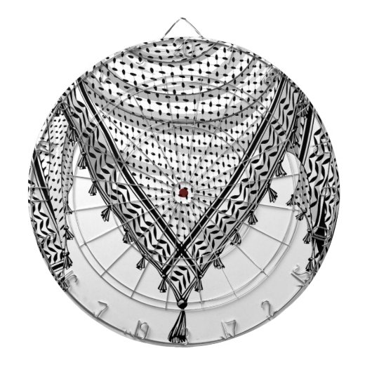 Keffiyeh Palestijnse sjaal Traditionele stof Dartbord (Voorkant)