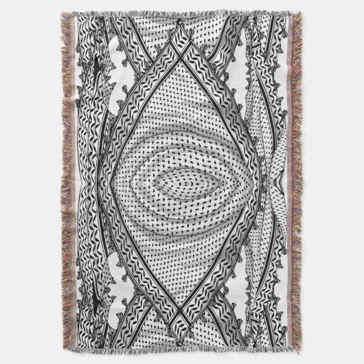 Keffiyeh Palestijnse sjaal Traditionele stof Deken (Voorkant Verticaal)