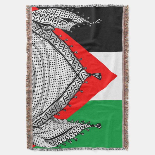 Keffiyeh Palestijnse sjaal Traditionele stof Deken (Voorkant Verticaal)