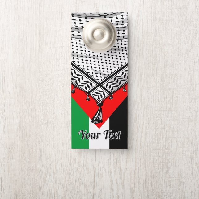 Keffiyeh Palestijnse sjaal Traditionele stof Deurhanger (Op knop)