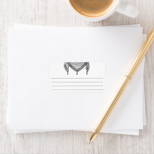 Keffiyeh Palestijnse sjaal Traditionele stof Etiket (Insitu)