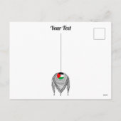 Keffiyeh Palestijnse sjaal Traditionele stof Feestdagenkaart (Achterkant)