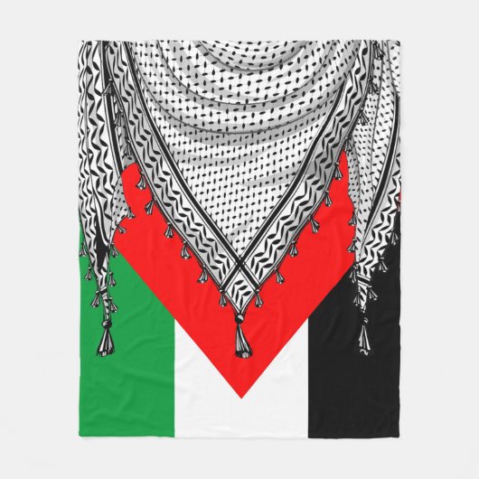 Keffiyeh Palestijnse sjaal Traditionele stof Fleece Deken (Voorkant)