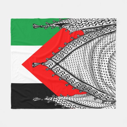 Keffiyeh Palestijnse sjaal Traditionele stof Fleece Deken (Voorkant (Horizontaal))