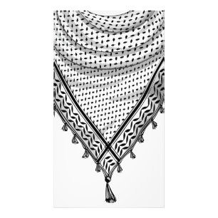 Keffiyeh Palestijnse sjaal Traditionele stof Foto Afdruk