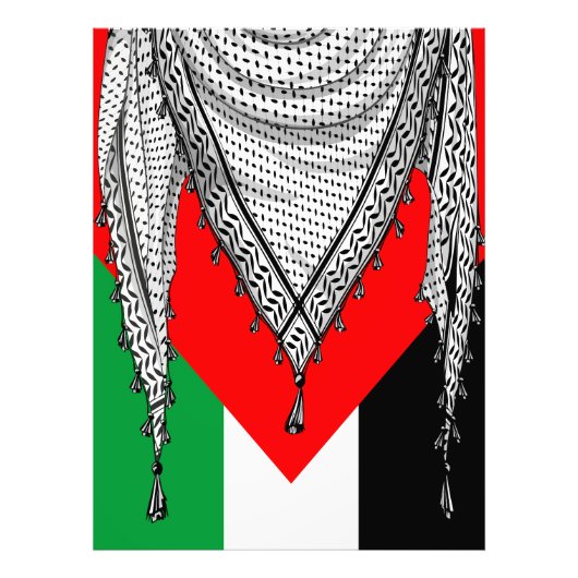 Keffiyeh Palestijnse sjaal Traditionele stof Foto Afdruk (Voorkant)