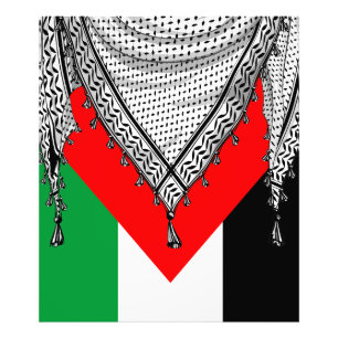 Keffiyeh Palestijnse sjaal Traditionele stof Foto Afdruk