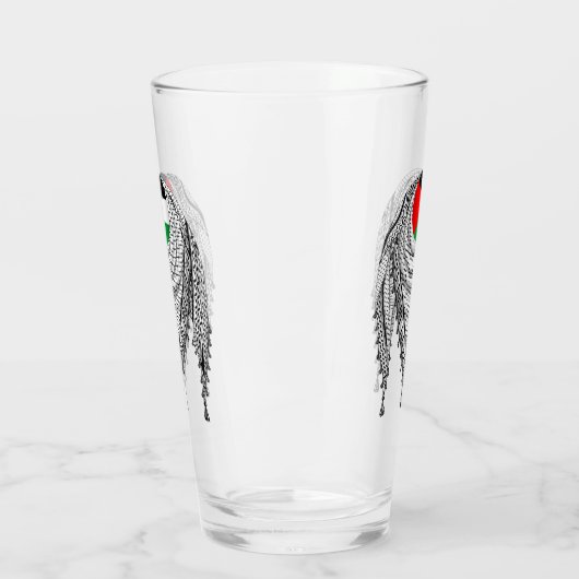 Keffiyeh Palestijnse sjaal Traditionele stof Glas (Links)