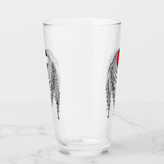 Keffiyeh Palestijnse sjaal Traditionele stof Glas (Rechts)