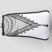 Keffiyeh Palestijnse sjaal Traditionele stof Golfheadcover (Voorkant)