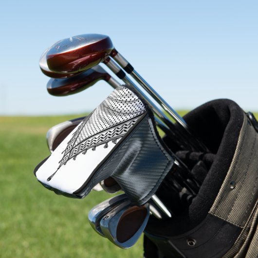 Keffiyeh Palestijnse sjaal Traditionele stof Golfheadcover (Insitu)